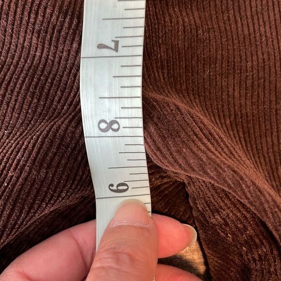 John Galt Womens Mid Rise Stretch‎ Corduroy Flared Bootcut Pants Brown Small - Picture 8 of 9